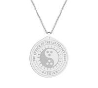 Collar colgante de oración de acero inoxidable Joyería Tai Chi Yin Yang