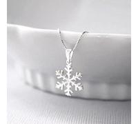 Collar Colgante Exquisito Collar con Colgante en Forma de Copo de Nieve para Mujer joyería Sencilla Regalo de cumpleaños Encantador colocación Diaria Aniversario Cumpleaños Regalo Regalos para Mujer