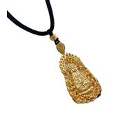 Collar,Collar de jade, Collar vietnamita de oro con, colgante bodhisattva, collar ajustable, chino, decoración meditación, yoga, mala, Feng Shui, buena suerte G