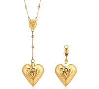 Collar - Collar LDR 1:1 Original, Collar Stash con Cuchara, Collar de Joyería con Corazón Estético, Collar de Serpiente con Colgante de Cuchara,