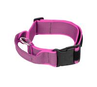Collar JULIUS-K9 con Asa de Agarre Rosa para Perros 49-70 cm/5 cm