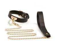 Collar con Cadenas Collares Bdsm Restricciones Juego Sexual Cosplay Collares de Cuero Ajustables Juguetes Sexuales Fetiches Juguetes Sexuales Esclavos para Mujeres Hombres(Schwarz)