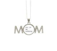 Collar con cita "All In Or Nothing", regalo para el día de la madre, regalo para mamá, abuela, joyería de cumpleaños, Medium