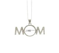 Collar con cita «The Wealth Of Mind Is The Only Wealth Mother», regalo para el día de la madre para mamá, abuela, joyería de cumpleaños, Medium