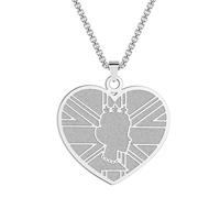 Collar con colgante conmemorativo de la reina Isabel II, regalo de boda