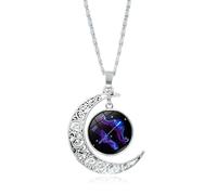 Collar Con Colgante De 12 Constelaciones Que Brilla En La Oscuridad Para Mujer Con Luna Hueca Signo Del Zodiaco Joyería De Astrología Horóscopo Constelación Regalo De Cumpleaños Para Hombre Sagitario