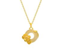 Collar con Colgante De 12 Deidades Florales para Mujer, Plata De Ley 925 Chapada En Oro. Colgante con Signo Del Mes De Nacimiento. Collar Protector para Mujer Y Niña, Regalo De Cumpleaños De Marzo