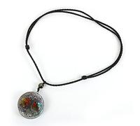 Collar con colgante de 7 Chakras, Chips, generador de energía de adivinación de grava, joyería de equilibrio espiritual de orgonita,Árbol 7 Chakras S