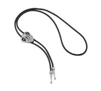 Collar con colgante de cabeza de cabra con cadena trenzada ajustable de cuerda de poliuretano para disfraces, joyas, accesorios para el día a día, corbata bolo, One Size, como se describe, como se