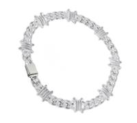 Collar con colgante de cerradura de moda, cadena gótica de acrílico, cadena de espinas, gargantilla unisex, joyería de moda para mujeres y hombres