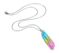 Collar con colgante de chakra de - Joyería de plata del árbol de la vida, organizador de curación de piedra natal, poder de protección de la sabiduría de la paz | Regalo único para mujeres y h