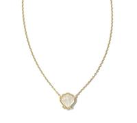 Collar con colgante de concha en oro, colgante de concha chapado en oro de 18 quilates, collar de cadena oceánica, accesorios de joyería para amantes del océano (White necklace)