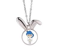 Collar con colgante de conejo con diseño de constelación de la suerte, tendencia uranus uu, joyería de regalo