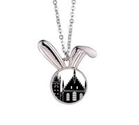 Collar con colgante de conejo de la catedral de Colonia de Alemania