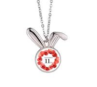 Collar con colgante de conejo para el Día del Recuerdo del Reino Unido con guirnalda de maíz, joyería de regalo