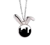 Collar con colgante de conejo, símbolo de la ciudad de Australia, Sydney, Harbour Bridge, joyería de regalo