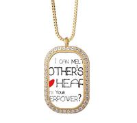 Collar con colgante de corazón con texto en inglés "I Can Melt My Mother's Heart Best Mom Love"