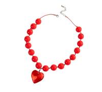 Collar con colgante de corazón de moda para la mujer moderna que busca elegancia y estilos elegantes, talla única, como se describe, como se describe