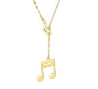 Collar con colgante de corazón para hombres y mujeres, joyería de moda para mujer, clave de sol y clave de bajo, nota musical con corazón de amor, joyería para amantes de la música, gran regalo para