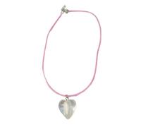 Collar con colgante de corazón simple para mujer, gargantilla de corazón esmaltado, cadena de cuello, joyería elegante para mujeres, adolescentes y niñas