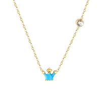 Collar con colgante de corona de moda para mujer, joyería de fiesta, gargantilla que se puede llevar hermoso y versátil, adjustable, Zirconia cúbica