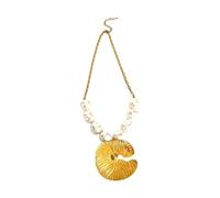 Collar con colgante de criatura marina inspirada en la naturaleza de acero inoxidable para llavero, regalo perfecto para su collar de cadena de capas de moda, talla única, como se describe, como se