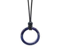 Collar Con Colgante De Cristal Curativo, Piedras Preciosas Naturales, Piedra Redonda, Cordón De Cuero Negro, Ajustable, Estilo Bohemio, Joyería Hecha A Mano, Regalo Para Mujeres Y Hombres, Cuarzo