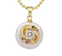 Collar con Colgante de Cristal de Circonita Cúbica Dorada,Colgante de Piedra Natural Irregular con Cadena Dorada,Gargantilla con Dije de Piedra Preciosa Pulida Para Mujeres y Hombres,Flores de Circo