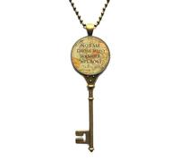 Collar con colgante de cúpula de cristal de Not All Those Who Wander are Lost