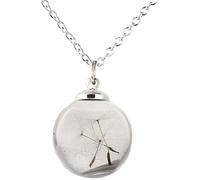 Collar con colgante de diente de león que brilla en la oscuridad luminoso de cristal de diente de león, práctico y hábil