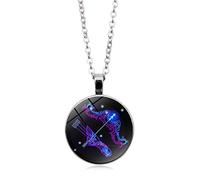 Collar Con Colgante De Doce Constelaciones Para Hombre Y Mujer Cadena De Suéter Con Piedras Preciosas De Moda Joyería Con Signo Zodiacal Collar De Astrología De Cumpleaños Regalo Para Sagitario