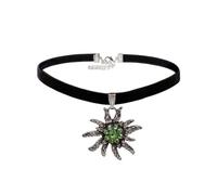 Collar con colgante de Edelweiss alemán para mujer, de terciopelo, gargantilla, para Oktoberfest, cadena de cuello, joyería, regalo, collar de flor de Edelweiss, talla única, como se describe, como se