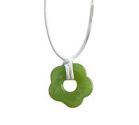 Collar con colgante de flor ahuecada de dopamina de acrílico adecuado para cualquier ocasión, talla única, como se describe, como se describe