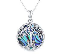 Collar con colgante de flor de hermanas de plata esterlina, Alway My Sister Forever My Friend, para mujer (Vistoso)