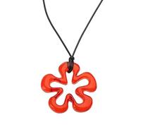 Collar con colgante de flor grande de resina hueca de moda, gargantilla de piel, cadena de cuello única, cadena de clavícula, joyería con colgante de flores, patrón de declaración para mujeres y niñas