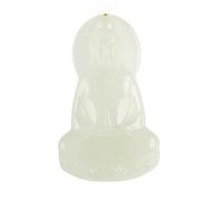 Collar con colgante de jade de China natural para mujeres y hombres, colgante de jade budista, decoración de Feng Shui y regalos para el hogar, decoración china y regalos, Quan Yin, Kwan Yin, Quan Am