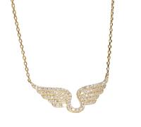 Collar con colgante de joyería con diseño central curvado | Diseño central curvado con detalle de piedra, cadena de acero para uso nocturno, fiesta de recuerdos especiales