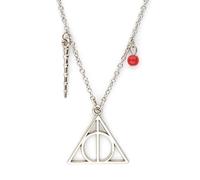 Collar con colgante de las Reliquias de la Muerte de Harry Potter