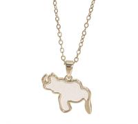 Collar con colgante de mapa de Venezuela para mujeres y hombres, joyería de acero inoxidable, joyería venezolana, collar con colgante de bandera de mapa de Venezuela, regalo venezolano, 1pcs, A