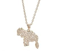 Collar con colgante de mapa de Venezuela para mujeres y hombres, joyería de acero inoxidable, joyería venezolana, collar con colgante de bandera de mapa de Venezuela, regalo venezolano, 1pcs, A