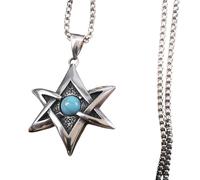 Collar con colgante de motociclista de hip hop 2025 para mujeres y hombres, de acero inoxidable, color plateado, cadena de amuleto judío, decoración de colar, joyería conmemorativa contigo accesorios