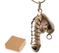 Collar con colgante de pene hecho a mano en plata de ley. Un divertido regalo de San Valentín compatible con hombres y mujeres.