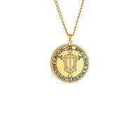 Collar con colgante de pentáculo de talismán de honor y riqueza, para hombre, joyería con amuleto