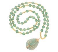 Collar Con Colgante De Piedra Natural De 6 Mm, Diseño De Árbol De La Vida, Envuelto En Alambre, Con Gema En Forma De Lágrima. Joyería Bohemia Hecha A Mano Con Cristales Curativos. Regalo Ideal P