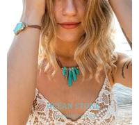 Collar con colgante de piedra para mujer, a las mujeres hermosas que encarnan y . para las fiestas y el uso diario. Un elegante collar de piedra azul para mujer- . Un llamado del .