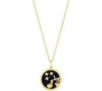Collar con colgante de plata de ley 925 con doce constelaciones de oro con signo de estrella y moneda, regalo de cumpleaños para mujeres y niñas