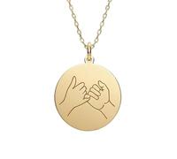 Collar con colgante de promesa de meñique de plata de ley 925 |LK_NLC_01062 | pride pendant. feline charm cat owner gift animal love lover. simple jewelry with 18 inch chain silver