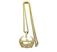 Collar con colgante de triple luna y sigilo de Lilith para mujeres y hombres, joyería de regalo