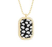 Collar con colgante divertido con diseño de cerebro para mujer, joyería de moda personalizada, collares de diamantes para boda, cumpleaños, oro y plata, talla única, Metal, No es una piedra preciosa