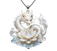 Collar con colgante llamativo con dije de criatura inspirado en mitos, joyería de cadena de clavícula para acento de escote y uso diario Joyería con colgante de fantasía Collar con dije de cadena de